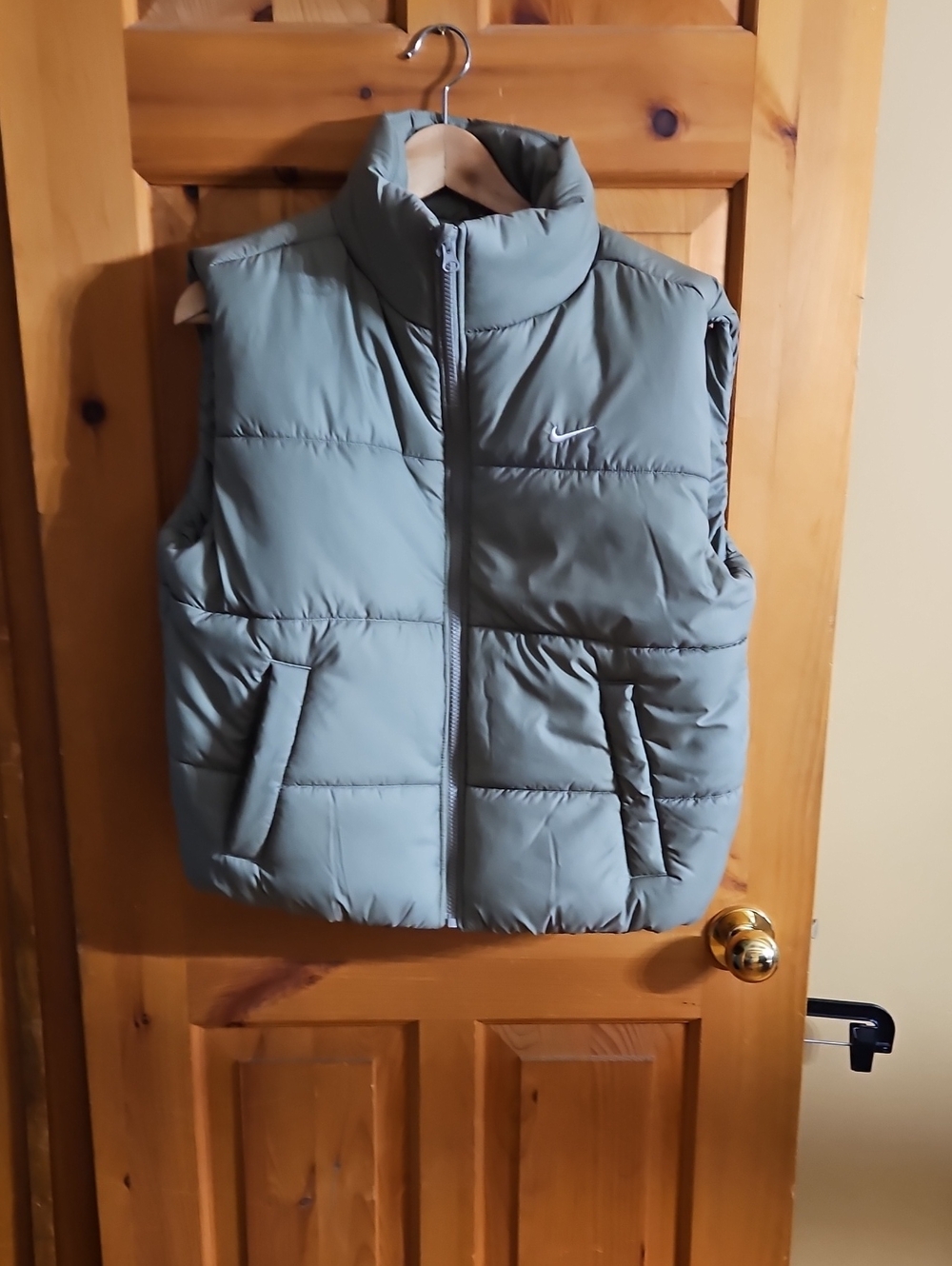 Nike Light Greenish/ Gray Puffer Vest